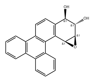 benzo(g)chrysene-11,12-dihydrodiol-13,14-epoxide Structural