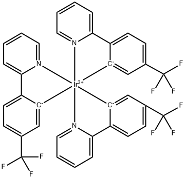 Iridium, tris[2-(2-pyridinyl-κN)-5-(trifluoromethyl)phenyl-κC]-, (OC-6-22)- Structural
