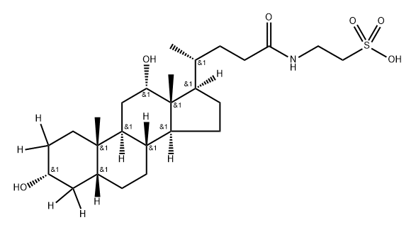 Taurodeoxycholic-d4 Acid Structural