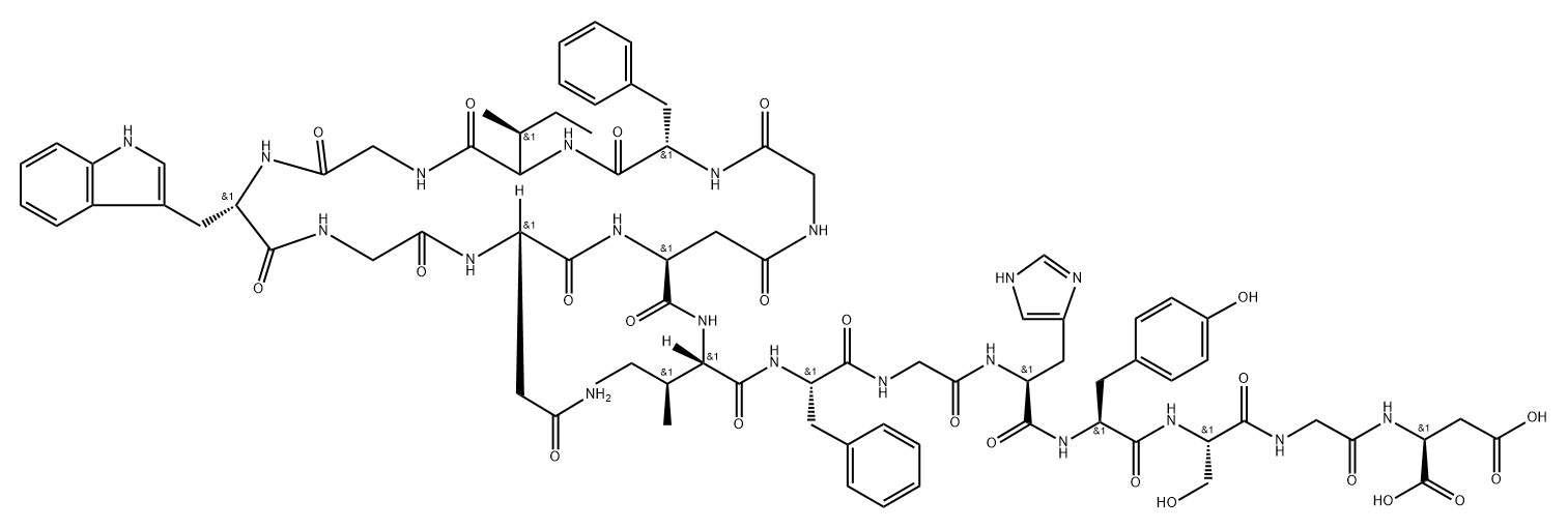 des-phenylalanine-anantin Structural