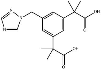 Anastrozole IMpurity (alfa1 , alfa1, alfa3, alfa3-TetraMethyl-5-(1H-1,2,4-triazol-1-ylMethyl)-1,3-Benzenediacetic acid) Structural