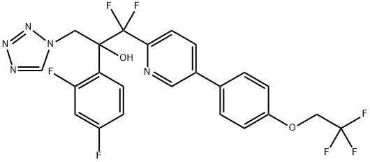 2-?Pyridineethanol, α-?(2,?4-?difluorophenyl)?-?β,?β-?difluoro-?α-?(1H-?tetrazol-?1-?ylmethyl)?-?5-?[4-?(2,?2,?2-?trifluoroethoxy)?phenyl]?- Structural