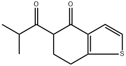 Benzo[b]thiophen-4(5H)-one, 6,7-dihydro-5-(2-methyl-1-oxopropyl)- Structural