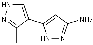5'-Methyl-1h,1'h-[3,4'-bipyrazol]-5-amine Structural