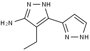 4-Ethyl-1h,2'h-[3,3'-bipyrazol]-5-amine Structural