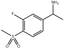 Benzenemethanamine, 3-fluoro-α-methyl-4-(methylsulfonyl)- Structural
