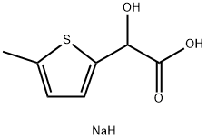 sodium 2-hydroxy-2-(5-methylthiophen-2-yl)acetate Structural