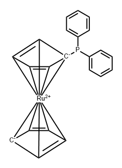 Ruthenocene, (diphenylphosphino)- Structural