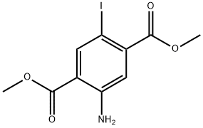 Dimethyl 2-amino-5-iodoterephthalate Structural