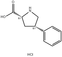 D-Proline, 4-phenyl-, hydrochloride (1:1), (4S)- Structural