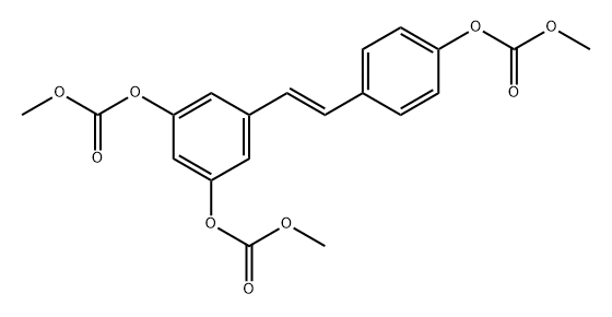 Resveratrol tris(methyl carbonate) Structural