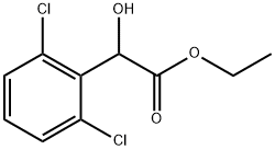 Benzeneacetic acid, 2,6-dichloro-α-hydroxy-, ethyl ester Structural