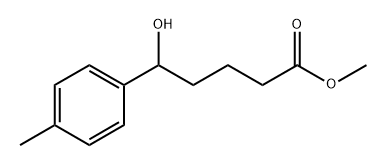 Benzenepentanoic acid, δ-hydroxy-4-methyl-, methyl ester Structural