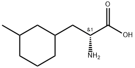 Cyclohexanepropanoic acid, α-amino-3-methyl-, (αR)- Structural