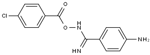 (Z)-[Amino(4-aminophenyl)methylidene]amino 4-chlorobenzoate Structural