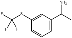 Benzenemethanamine, α-methyl-3-[(trifluoromethyl)thio]- Structural