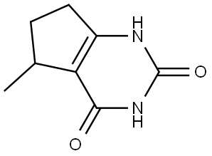 5-methyl-1H,2H,3H,4H,5H,6H,7H-cyclopenta[d]pyrimidine-2,4-dione Structural