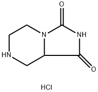 Octahydroimidazolidino[1,5-a]piperazine-1,3-dione hydrochloride Structural