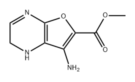 Furo[2,3-b]pyrazine-6-carboxylic acid, 7-amino-1,2-dihydro-, methyl ester Structural