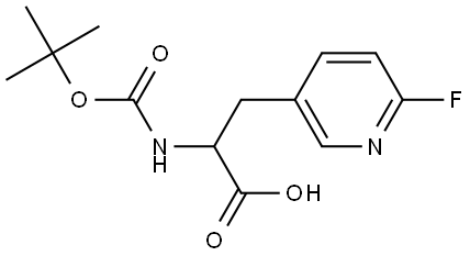 2-((tert-butoxycarbonyl)amino)-3-(6-fluoropyridin-3-yl)propanoicacid Structural