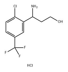 Benzenepropanol, γ-amino-2-chloro-5-(trifluoromethyl)-, hydrochloride (1:1)