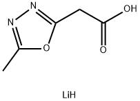 lithium(1+) ion 2-(5-methyl-1,3,4-oxadiazol-2-yl)acetate Structural
