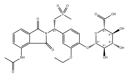 O-Desmethyl Apremilast Glucuronide Sodium Salt