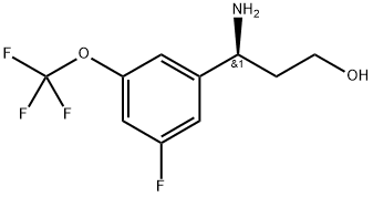 Benzenepropanol, γ-amino-3-fluoro-5-(trifluoromethoxy)-, (γS)-
