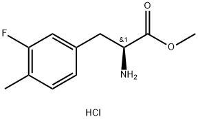 METHYL (2S)-2-AMINO-3-(3-FLUORO-4-METHYLPHENYL)PROPANOATE HYDROCHLORIDE Structural