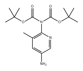 Imidodicarbonic acid, 2-(5-amino-3-methyl-2-pyridinyl)-, 1,3-bis(1,1-dimethylethyl) ester Structural