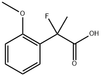 Benzeneacetic acid, α-fluoro-2-methoxy-α-methyl- Structural