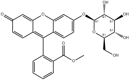 Fluorescein methyl ester β-D-glucopyranoside Structural