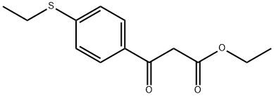 Benzenepropanoic acid, 4-(ethylthio)-β-oxo-, ethyl ester Structural
