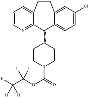 Loratadine-d5 (ethyl-d5)	 Structural