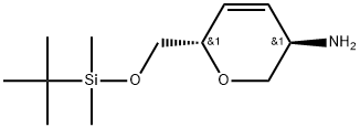 D-erythro-Hex-3-enitol, 2-amino-1,5-anhydro-2,3,4-trideoxy-6-O-[(1,1-dimethylethyl)dimethylsilyl]- Structural
