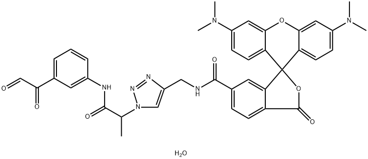 Rhodamine 6-Phenylglyoxal Hydrate Structural
