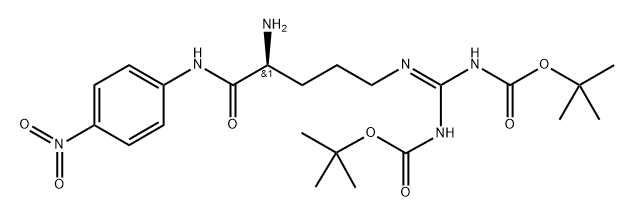 H-Arg(Boc)2-pNA Structural