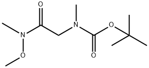 Boc-N-methylglycine N,O-dimethylhydroxamide Structural