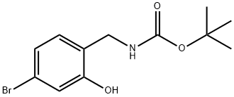 TERT-BUTYL (4-BROMO-2-HYDROXYBENZYL)CARBAMATE Structural