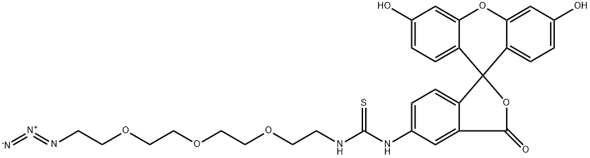 5-FITC-PEG3-azide Structural