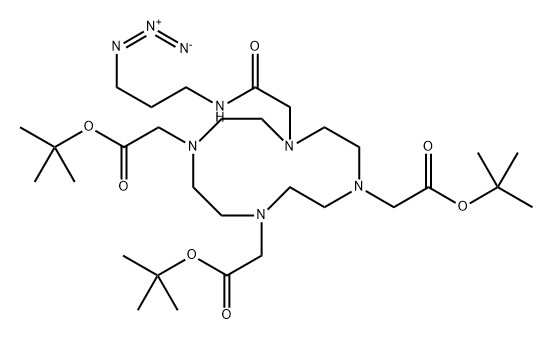 Azido-Mono-aMide-DOTA-tris(t-butyl ester) Structural