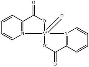 Oxobis(picolinato)vanadium Structural