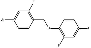 Benzene, 4-bromo-1-[(2,4-difluorophenoxy)methyl]-2-fluoro- Structural