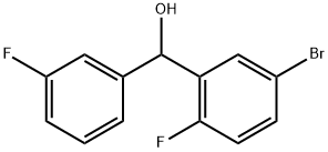 Benzenemethanol, 5-bromo-2-fluoro-α-(3-fluorophenyl)- Structural