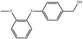 Benzenemethanol, 4-[(2-methoxyphenyl)thio]- Structural