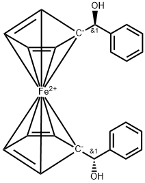 Ferrocene, 1,1'-bis[(S)-hydroxyphenylmethyl]- Structural