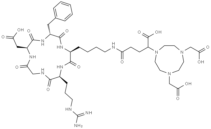 NODAGA-c(RGDfK) Structural