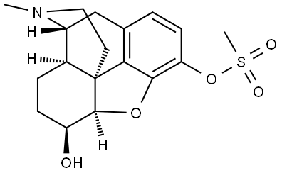 Morphinan-3,6-diol, 4,5-epoxy-17-methyl-, 3-methanesulfonate, (5α,6α)- Structural