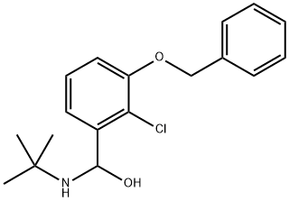 Benzenemethanol, 2-chloro-α-[(1,1-dimethylethyl)amino]-3-(phenylmethoxy)- Structural