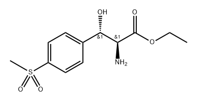 L-Phenylalanine, β-hydroxy-4-(methylsulfonyl)-, ethyl ester, (βS)- Structural